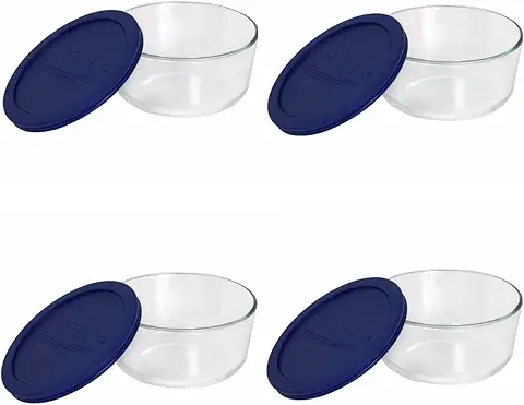 Pyrex 4 Cup Round Storage Dish Pack of 4