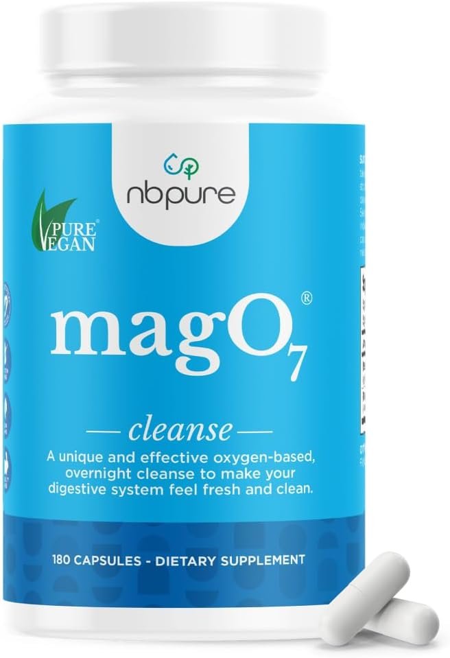 nbpure MagO7 natural colon cleanse detox 180 capsules