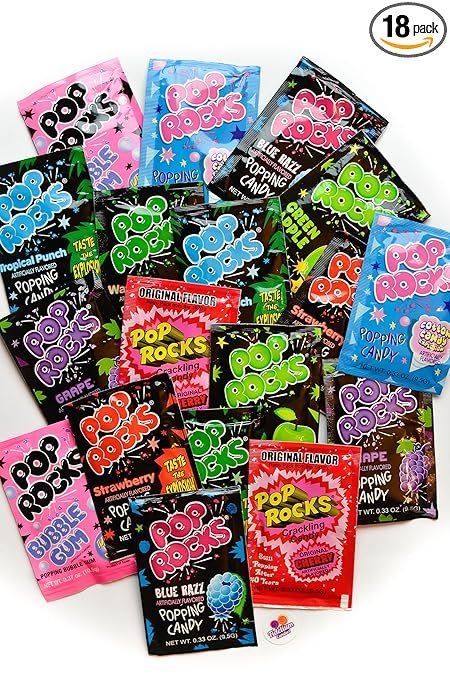 Pop Rocks Candy Ultimate 9 Flavor Assortment 18 Pack