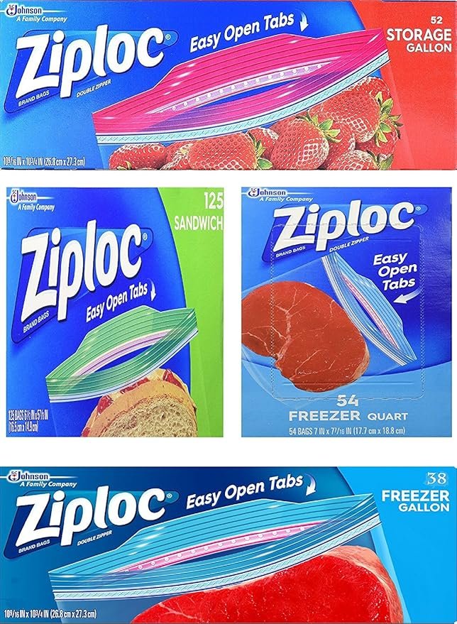 Ziploc Variety Pack 269 freezer sandwich and storage bags