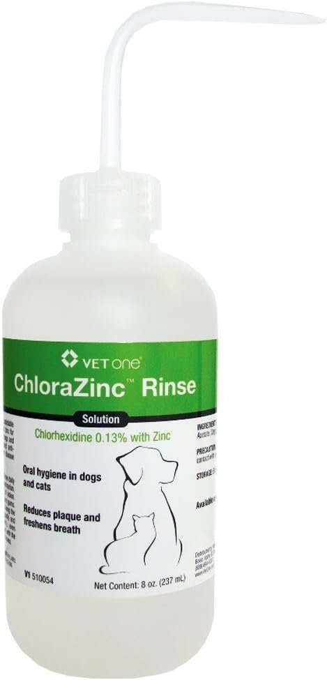 Vet One ChloraZinc Rinse 8 oz veterinary animal care rinse